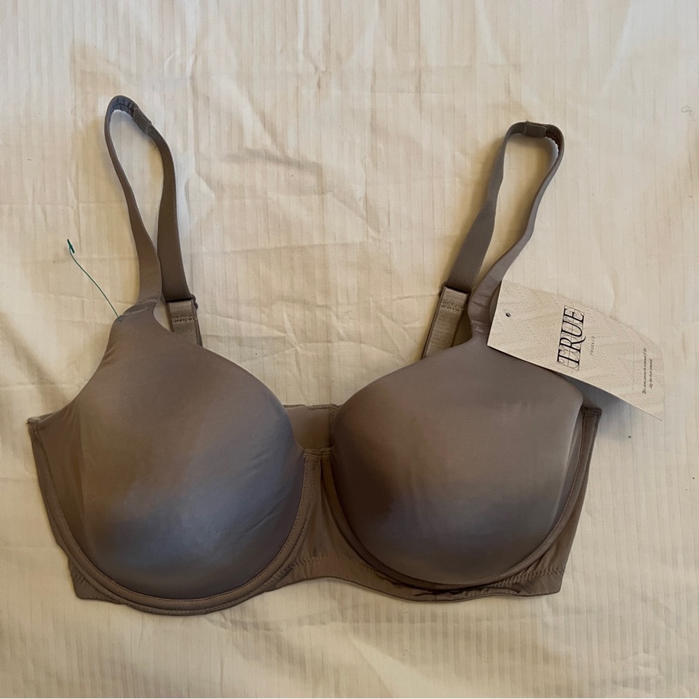 True & Co NWT Contour+ Ash Bra